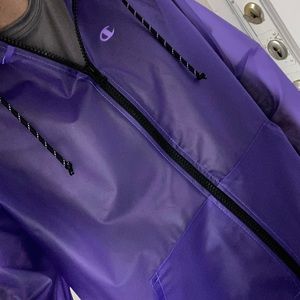 Zip up rain jacket